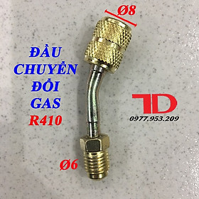 Mua Đầu chuyển đổi gas R410A  đầu đực phi 6 (R22) chuyển sang đầu cái phi 8 (R410)