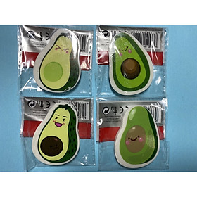 Combo 4 gôm bút chì hình trái bơ ngộ nghĩnh (mẫu ngẫu nhiên)