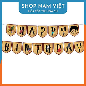 Bộ Dây Trang Trí Sinh Nhật Chữ Happy Birthday Thiết Kế Hoạt Hình