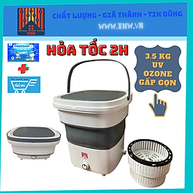 Hình ảnh |THW-HCM| Máy giặt mini gấp gọn THW35 nhập khẩu chính hãng xuất USA