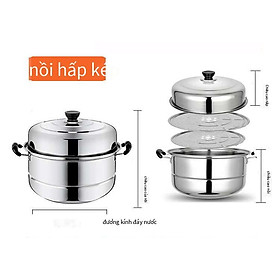 Giao Hàng Nhanh Dày Thép Không Gỉ Hộ Gia Đình Xông Hơi 28 Cm Đa Năng Than Điện Đa Năng Nồi Canh Sẽ Bán Quà Tặng - Tầng 2