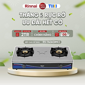 Mua Bếp gas dương Rinnai RV-740A(GF) mặt bếp men và kiềng bếp men - Hàng chính hãng