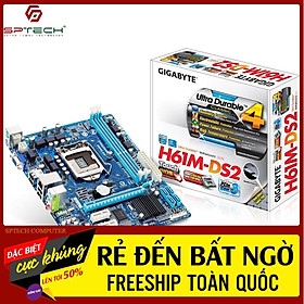 Mainboard Gigabyte Bo Mạch Gigabyte H61 - DS2 Renew Box  BH 36 tháng