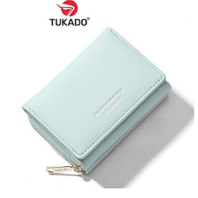Ví Nữ Mini Cầm Tay Gấp 3 Nhỏ Gọn Nhiều Ngăn Tiện Dụng Chất Da Cực Đẹp PFY11 - Tukado