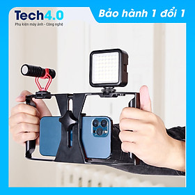 Mua Bộ khung cầm tay quay phim quay video vlog dành cho điện thoại  rig  tay cầm chống rung cho điện thoại