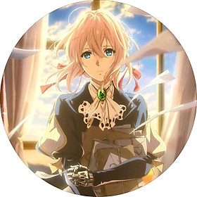 Huy hiệu Anime Violet Evergarden - Búp Bê Ký Ức 5,8cm