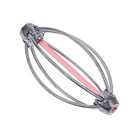 Carp Fishing Feeder 6 Wire Bait Thrower Fishing Tackle Lead Sinker 5cm/6cm/6.6cm - M