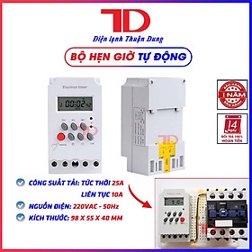 Mua Bộ hẹn giờ tự động electron timer Kg316T-II/25A/220V có khóa phím  công tắc điện hẹn giờ bật tắt điện tự động - Điện lạnh Thuận Dung