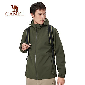 Áo khoác nam CAMEL Mùa xuân và mùa thu áo khoác thể thao nam chống gió chống nước ngoài trời quần áo áo khoác leo núi quần áo - M