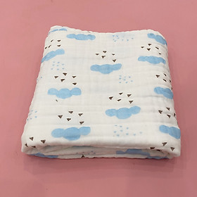 Khăn xô 6 lớp vệ sinh, lau khô, tắm cho bé sơ sinh 100% cotton 110x110 cm