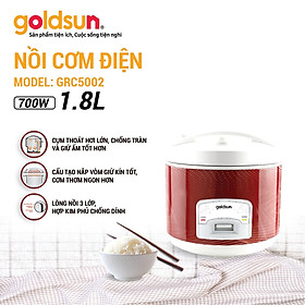 Nồi Cơm Điện Nắp Gài GOLDSUN CB3101, Phù Hợp Gia Đình 1-3 Người, Dung Tích 1L Công Suất 400W - Hàng Chính Hãng
