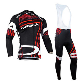 Profession Outdoor Long-Sleeved Cycling Set Unisex Breathable Jersey Bike Set