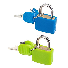 New 2Pack Small Padlock W. Keys Suitcase Luggage Security Locks Travel ACCS