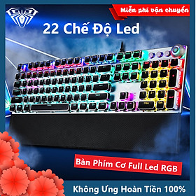 Bàn Phím Cơ Chơi Game XSmart FZ508 Pro Full Size Led RGB Nhiều Chế Độ Cực Đẹp Kèm Kê Tay, Dùng Cho Máy Tính PC -  Hàng Chính Hãng