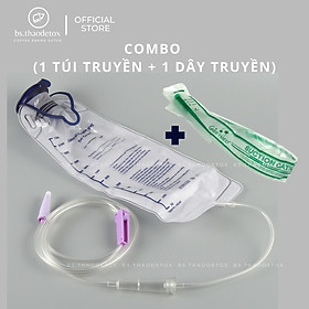 Mua Túi Truyền thải độc đại tràng theo phương pháp SMARTA dung tích 1200ml  kèm dây truyền ( đã bao gồm 1 dây truyền)