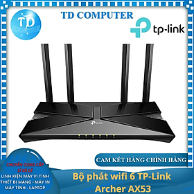 Mua Bộ phát wifi 6 TP-Link Archer AX53 (Chuẩn AX/ AX3000Mbps/ 4 Ăng-ten ngoài/ Wifi Mesh/ 45User) - Hàng chính hãng FPT phân phối