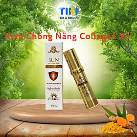 Kem Chống Nắng Collagen X3 Spf 50+++ Kem Chống Nắng Lâu Trôi Dưỡng Trắng Da Đông Anh Chính Hãng 50g