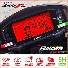 Miếng dán bảo vệ mặt đồng hồ dành cho xe SATRIA / RAIDER