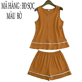 BỘ SỌC NGẮN NỮ- (BỘ ÁO BA LỖ QUẦN SHORT) CÓ 6 MÀU & SIZIE NGƯỜI 38KG ĐẾN 80KG MẶC VỪA VẢI THUN COTON