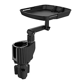 360 Degrees Rotatable Car Cup Holder Tray Drinks for Most Cars