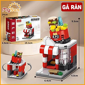 Bộ xếp hình ghép cửa hàng thành phố city đồ trò chơi trẻ em dành cho bé trai, bé gái.