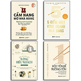 Hình ảnh [ Thăng Long Books ] Bộ Sách Hay Nhất Về Kinh Doanh Nhà Hàng (Combo/Lẻ )