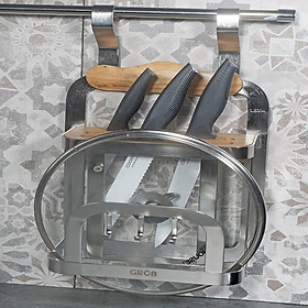 Mua Giá Đựng Dao Thớt Inox Sus304 Treo Ngoài bao gồm thanh treo và bát bắt đầu - Kệ treo nhà bếp