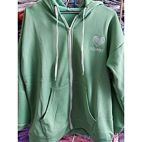 Áo Khoác nỉ Hoodie TRÁI TIM HEART Unisex chữ thêu cá tính có up hình thật trong mục bảng màu