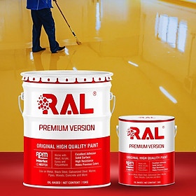 Sơn sàn Polyurethane hệ lăn RAL RAFLOOR SHIELD - 5KG