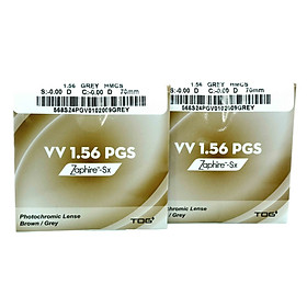 TRÒNG KÍNH ĐỔI MÀU VV-LENS/ĐỔI MÀU KHÓI ĐEN(PHOTOCHROMIC GREY) Phủ Zaphire-Sx TOG Thái Lan