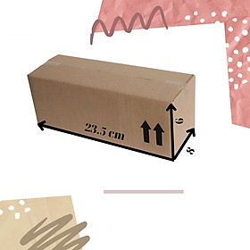 Hộp Bìa Đựng Hàng Hộp Bìa Carton Gói Hàng COD KT 23.5x8x9cm