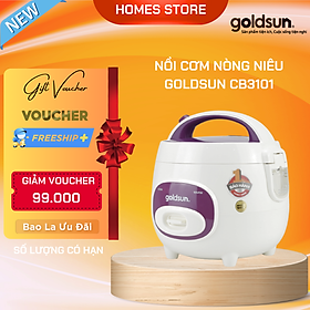 Nồi Cơm Điện Nắp Gài GOLDSUN CB3101 Phù Hợp Gia Đình 1-3 Người Dung Tích 1 Lít Công Suất 400 W - Hàng Chính Hãng