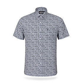 Áo sơ mi nam tay ngắn form suông vạt ngang Khatoco A1MN538T2-CNIN323-2504-N công nghệ NANO mới