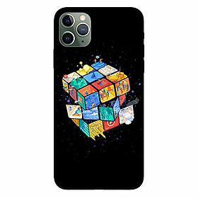 Ốp lưng in cho Iphone 11 Promax    Rubik Vũ Trụ