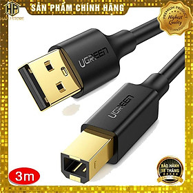 Cáp máy in Ugreen 10351 dài 3m chuẩn USB 2.0 cao cấp - Hàng Chính Hãng