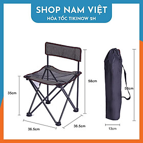 Ghế Gấp Mini Ngồi Câu Cá, Dã Ngoại, Cắm Trại