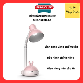 Đèn Bàn Sunhouse SHE-16LED-A6 Kèm Bóng Đèn Led - Chính Hãng
