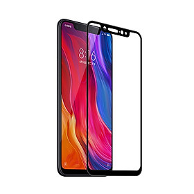 Dán kính cường lực full tràn màn hình 5D dành cho Xiaomi Mi 8 Pro phủ màu