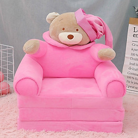 Mua GHẾ SOFA CHO BÉ HÌNH NGỘ NGHĨNH - GẤU ÁO HỒNG