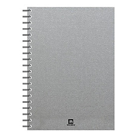Sổ tay ghi chép gáy lò xo màu bạc A5/A6 150 trang 70gsm