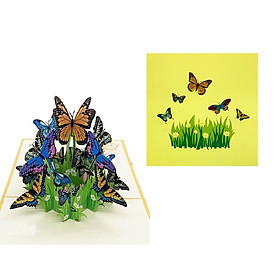 A03 - Thiệp 3D Đàn Bươm Bướm Bay – Pop Up Card Viethands Giftshop 
