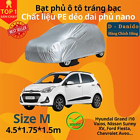 Bạt Phủ Ô Tô Tráng Nhôm Phủ Nano Chống Nắng, Bạt Trùm Xe Hơi Cách Nhiệt Cao Cấp, Hàng Chính Hãng - M