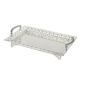 Iron Food Tray Serving Platter Table Organizer for Home Kitchen Dessert