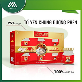 Tổ Yến chưng đường phèn Thùng 6 hộp quà 6 hũ 70 ml, nước yến DT Khánh Hòa