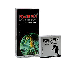 Bao cao su Powermen Cá Ngựa 12 chiếc và Longer Plus 3 Chiếc