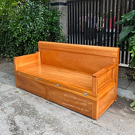 Mua GIƯỜNG GẤP GỖ GÕ ĐỎ 2 NGĂN KÉO  Ghế sofa giường gấp