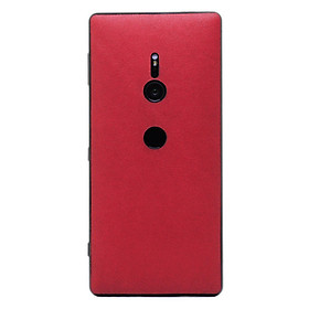 Ốp da dán cho Sony Xperia XZ2 làm từ da bò thật cao cấp, sang trọng và nhiều hữu ích màu đỏ mịn - Chính hãng Davis