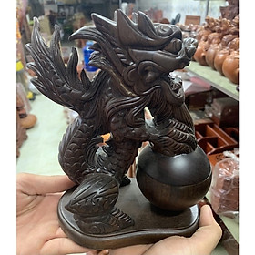 GẠT TÀN GỖ MUN CAO CẤP - TƯỢNG ĐẠI BÀNG, KÌ LÂN, RỒNG