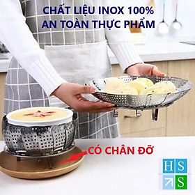 Mua VỈ HẤP thực phẩm ( INOX 100% ) khay hấp đa năng đồ xôi hấp cá hấp cách thủy xửng hấp đồ ăn