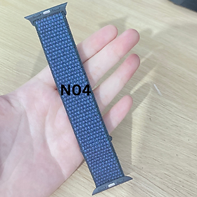 Dây đồng hồ cho Apple Watch bằng vải Nylon 44mm 42mm 40mm 38mm khóa dán tiện lợi series 5/4/3/2/1